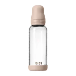 BIBS Fles - Medium Flow - 240 ml - Glas/Latex - Ivory