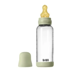 BIBS Fles - Medium Flow - 240 ml - Glas/Latex - Ivory