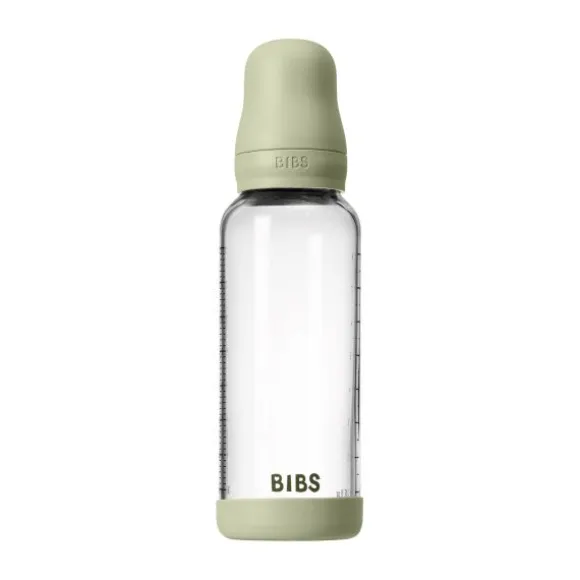 BIBS Fles - Medium Flow - 240 ml - Glas/Latex - Ivory