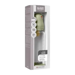 BIBS Fles - Medium Flow - 240 ml - Glas/Latex - Ivory