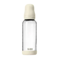 BIBS Fles - Medium Flow - 240 ml - Glas/Latex - Ivory