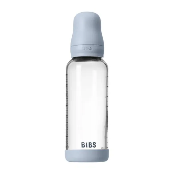 BIBS Fles - Medium Flow - 240 ml - Glas/Latex - Ivory