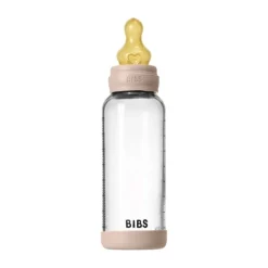 BIBS Fles - Medium Flow - 240 ml - Glas/Latex - Ivory