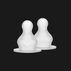 BIBS Flesspeen Rond - Medium Flow - 2 Pack - Silicone
