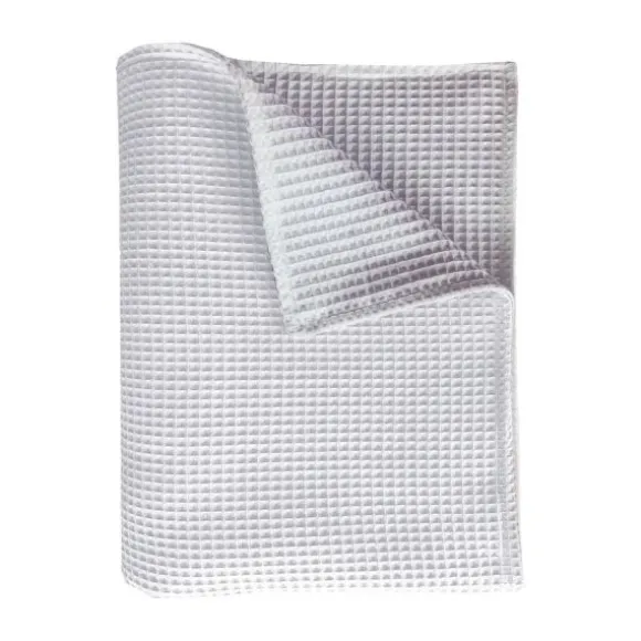 Bink Bedding Pique Ledikantdeken Dusty / Wit 100 x 150 cm