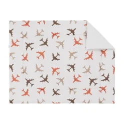 Bink Bedding Planes Boxkleed Blauw 80 x 100 cm