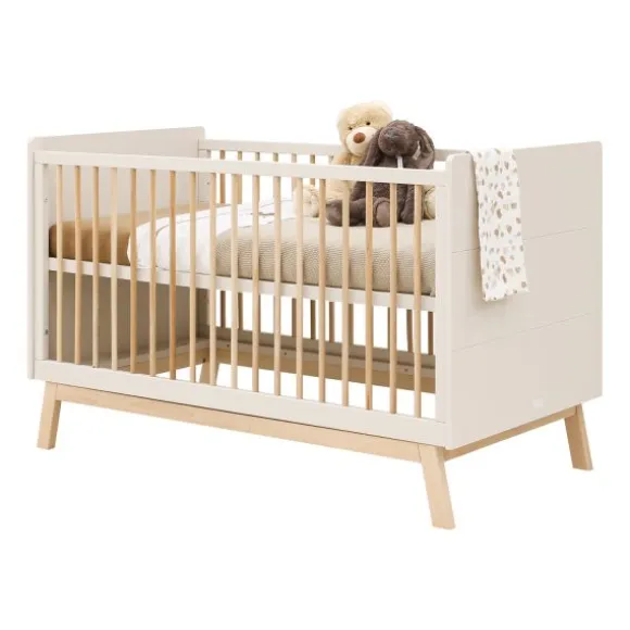 Bopita Babykamer Lines - Dune / Naturel | Ledikant 60 x 120 cm + Commode
