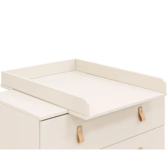 Bopita Babykamer Lines - Dune / Naturel | Ledikant 60 x 120 cm + Commode