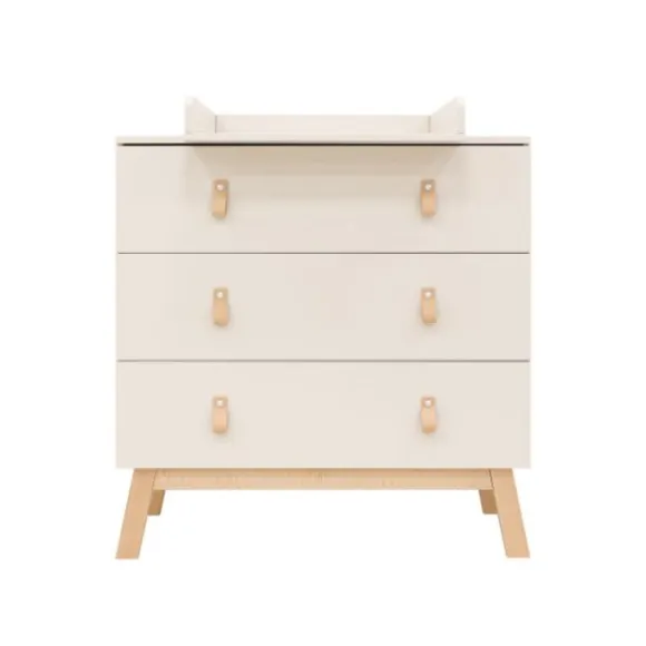 Bopita Babykamer Lines - Dune / Naturel | Ledikant 60 x 120 cm + Commode