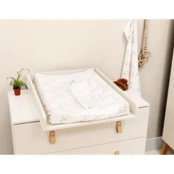 Bopita Babykamer Lines - Dune / Naturel | Ledikant 60 x 120 cm + Commode