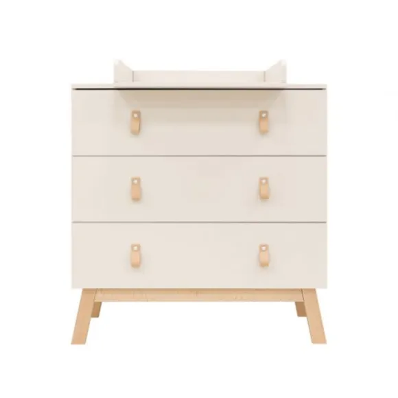 Bopita Babykamer Lines - Dune / Naturel | Ledikant 60 x 120 cm + Commode