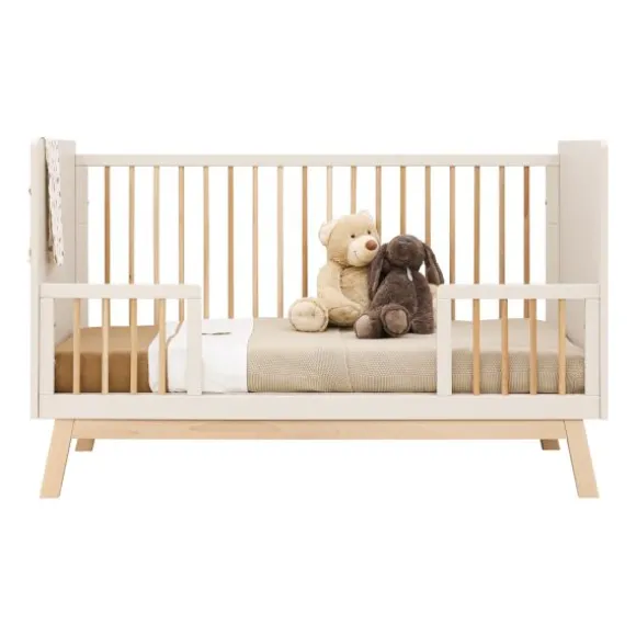 Bopita Babykamer Lines - Dune / Naturel | Ledikant 60 x 120 cm + Commode