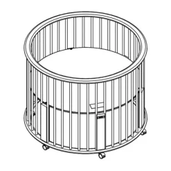 Bopita Box Rondo Mat Zwart