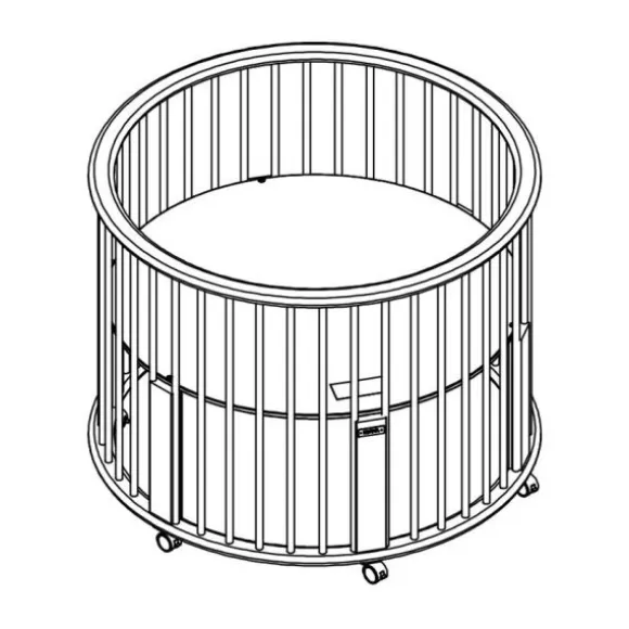 Bopita Box Rondo Mat Zwart