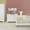 Bopita Charlotte Babykamer Wit | Bed 70 x 140 cm + Commode + Kast 3-Deurs