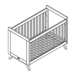 Bopita Fenna Babybed Wit / Naturel 60 x 120 cm