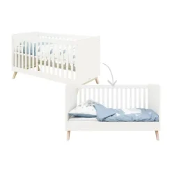 Bopita Fenna Babybed Wit / Naturel 60 x 120 cm