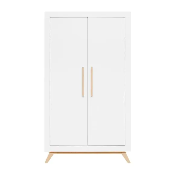 Bopita Fenna Babykamer Wit / Naturel | Bed 70x140 cm + Commode + Kast