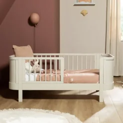 Bopita Heya Peuterbed - 70 x 140 cm - Walnoot