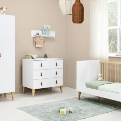 Bopita Indy Babybed Wit / Naturel 60 x 120 cm