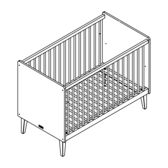 Bopita Indy Babybed Wit / Naturel 60 x 120 cm