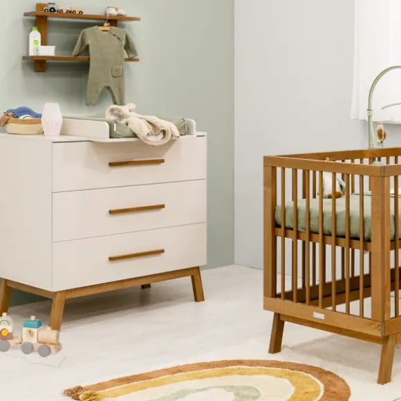 Bopita Kaleo Ledikant - 60 x 120 cm - Dune / Rose Wood