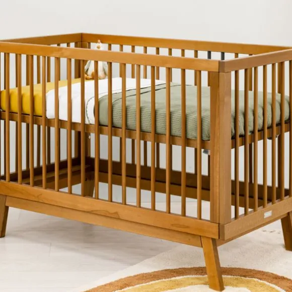 Bopita Kaleo Ledikant - 60 x 120 cm - Dune / Rose Wood