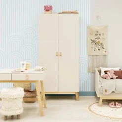 Bopita Kinderkamer Lines - Dune / Naturel | Bed 90 x 200 cm + Bedplankje