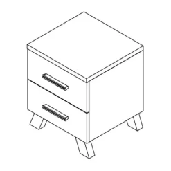 Bopita Lisa Bed Wit / Naturel 90 x 200 cm