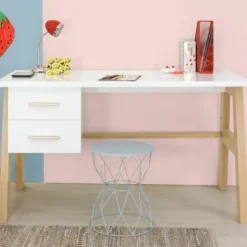 Bopita Lisa Bed Wit / Naturel 90 x 200 cm