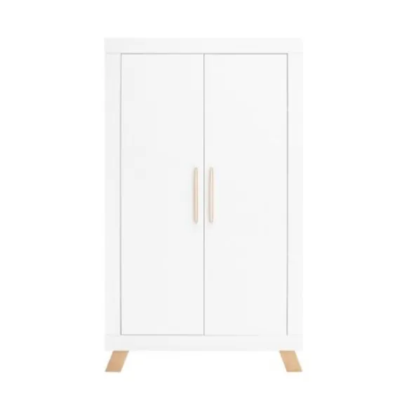 Bopita Lisa Kledingkast Wit / Naturel 2-Deurs