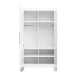 Bopita Lisa Kledingkast Wit / Naturel 2-Deurs