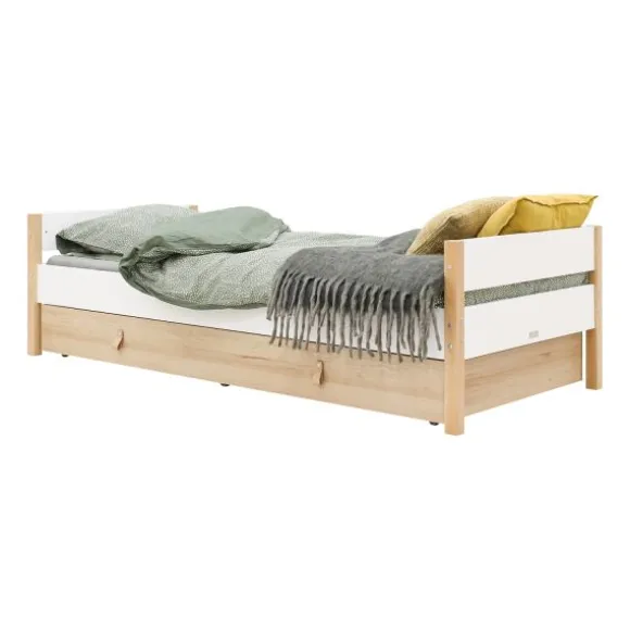 Bopita Lucas Bed - 90 x 200 cm - Wit / Naturel