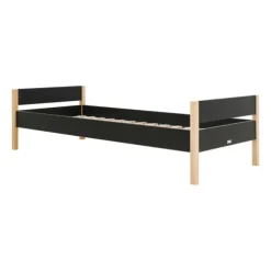 Bopita Lucas Bed - 90 x 200 cm - Zwart / Naturel