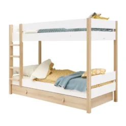Bopita Lucas Bed - 90 x 200 cm - Wit / Naturel
