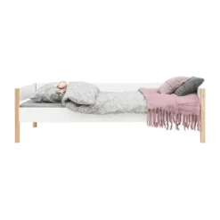 Bopita Lucas Bedbank - 90x200 cm - Wit/Naturel