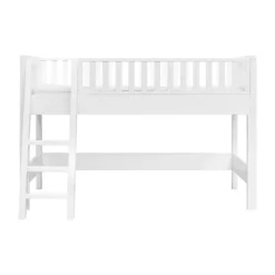 Bopita Nordic Halfhoogslaper 90x200 met Schuine Trap - Wit