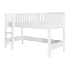 Bopita Nordic Halfhoogslaper 90x200 met Rechte Trap - Wit