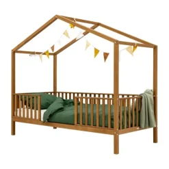 Bopita Robin Huisbed 90x200 cm Met Poten - Naturel