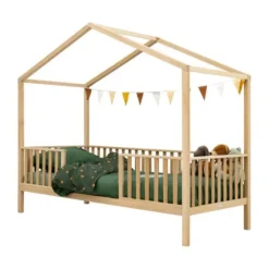 Bopita Robin Huisbed 90x200 cm Met Poten - Naturel