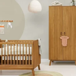 Bopita Senna Babybed - Rose / Wood - 60 x 120 cm