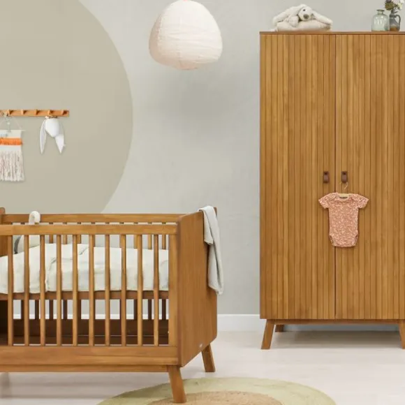 Bopita Senna Babybed - Rose / Wood - 60 x 120 cm