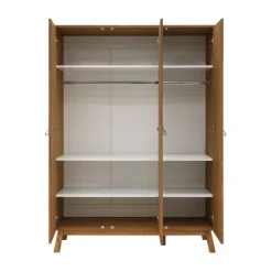 Bopita Senna Kledingkast 3-Deurs - Rose / Wood