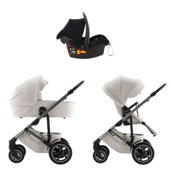 Britax Römer Smile 5Z Kinderwagen 3-in-1 - Lux - Urban Olive | Kidsriver Autostoel - Curve - Black