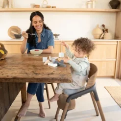 Bugaboo Giraffe Kinderstoel Wood / Grey