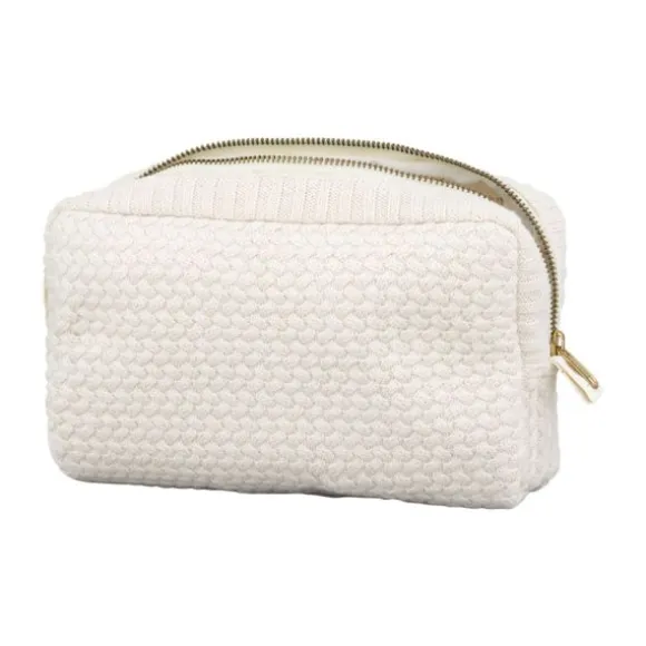 Cam Cam Capri Gebreide Toilettas - Off White