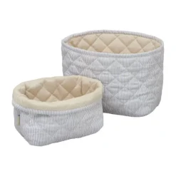 Cam Cam Copenhagen Classic Stripes Opbergmand - 2 Stuks - Blue