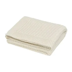 Cam Cam Copenhagen Harper Gebreide Baby Deken - Off White