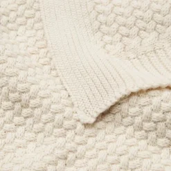 Cam Cam Copenhagen Harper Gebreide Baby Deken - Off White