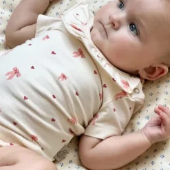 Cam Cam Copenhagen Romper Korte Mouw - Olivia - Maat 62 - Bows